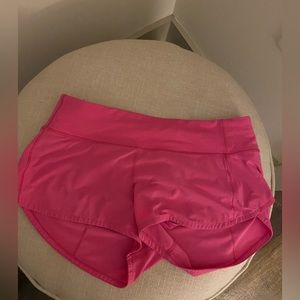 Pink Lulu lemon shorts